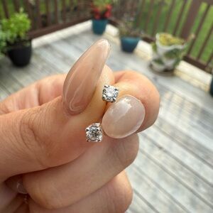 Elegant Silver Stud Earrings